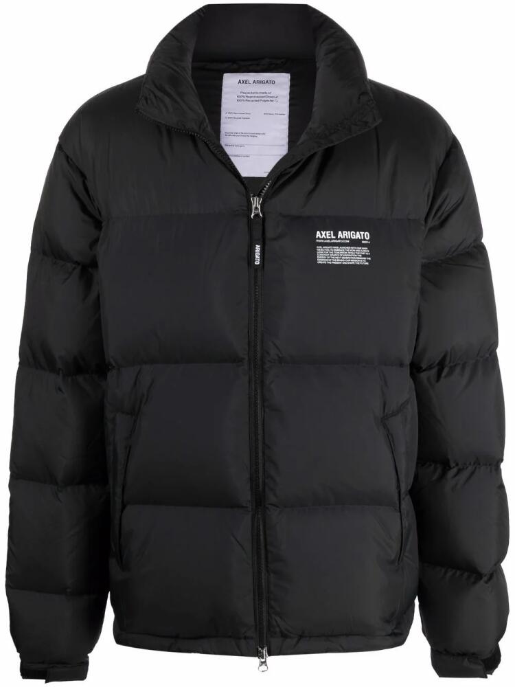 Axel Arigato padded zip-up down jacket - Black Cover