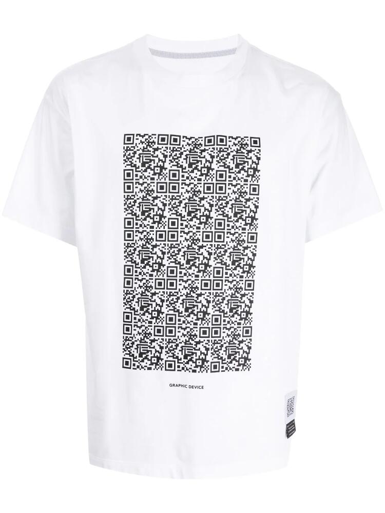 Fumito Ganryu logo-print cotton T-shirt - White Cover