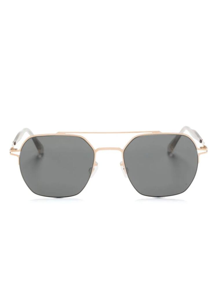 Mykita Arlo pilot-frame sunglasses - Gold Cover