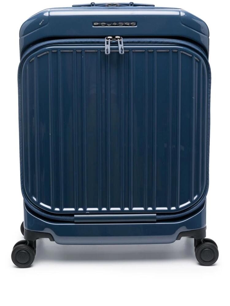 PIQUADRO hardside spinner cabin suitcase - Blue Cover