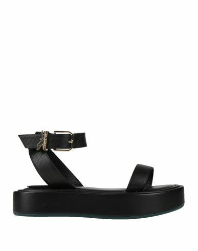 Patrizia Pepe Woman Sandals Black Leather Cover