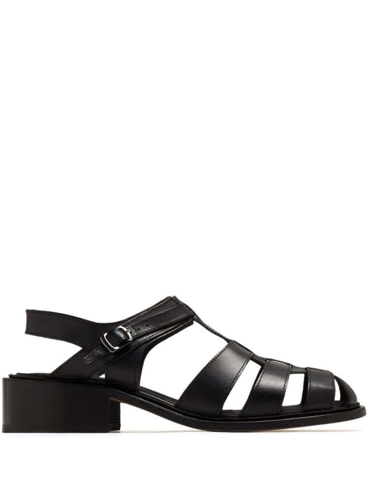 PHILEO Pecheur faux-leather sandals - Black Cover