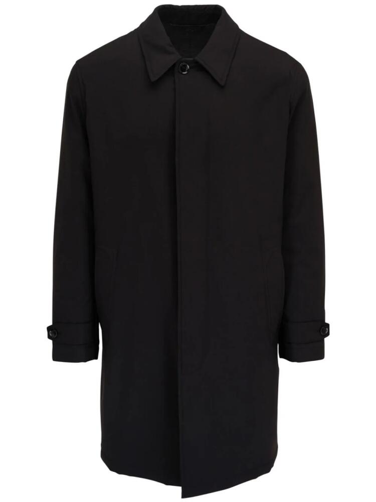 Brioni single-breasted wool blend coat - Black Cover