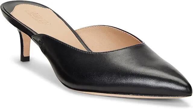 LAUREN Ralph Lauren Adrienne Mule Pumps (Black) High Heels Cover