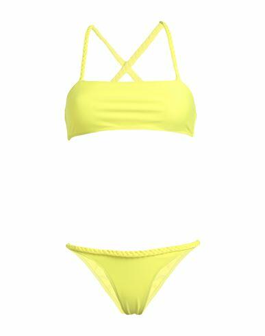 Smmr Woman Bikini Yellow Polyacrylic, Elastane Cover