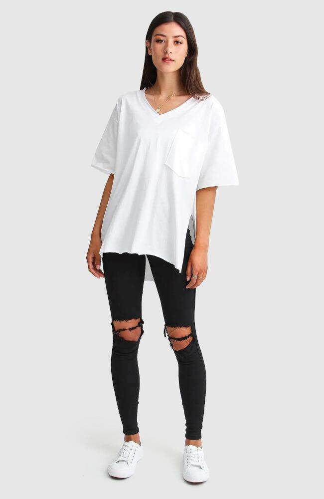 Belle & Bloom Brave Soul Oversized T-Shirt in White Cover