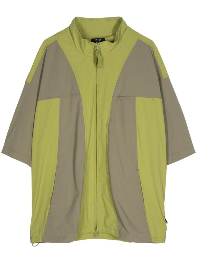 FIVE CM short-sleeve zipped shirt - Green Cover