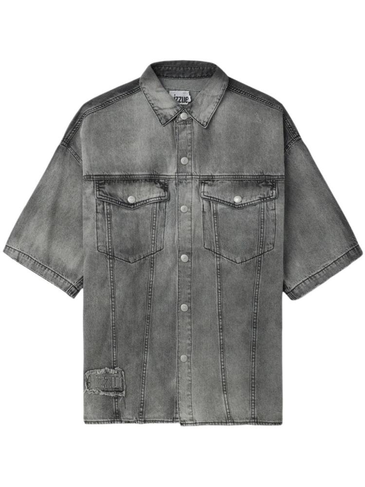 izzue washed denim shirt - Black Cover