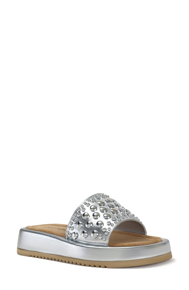 AZALEA WANG Espinosa Platform Slide Sandal in Silver Cover