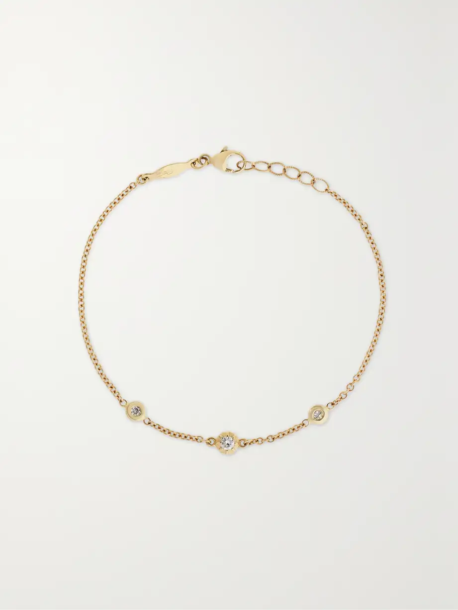 Jacquie Aiche - Sophia 14-karat Gold Diamond Bracelet - One size Cover