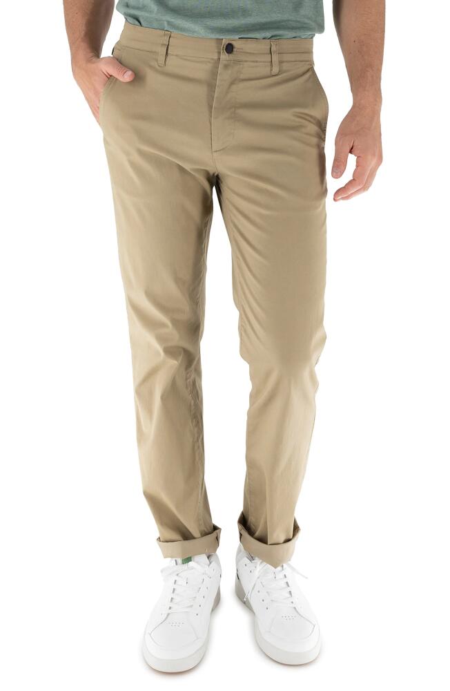 Devil-Dog Dungarees Maneuver Slim Straight Leg Performance Twill Pants in Medium Beige/Khaki Cover