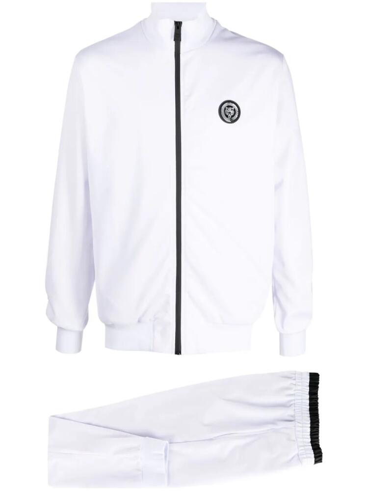 Plein Sport embossed-logo patch tracksuit - White Cover