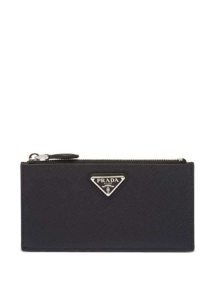 Prada Saffiano leather card holder - Black Cover