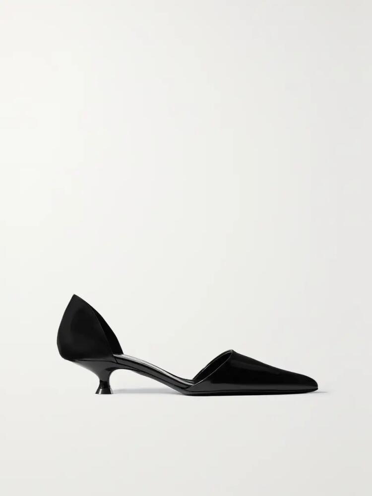 KHAITE - Seville D'orsay Patent-leather Pumps - Black Cover