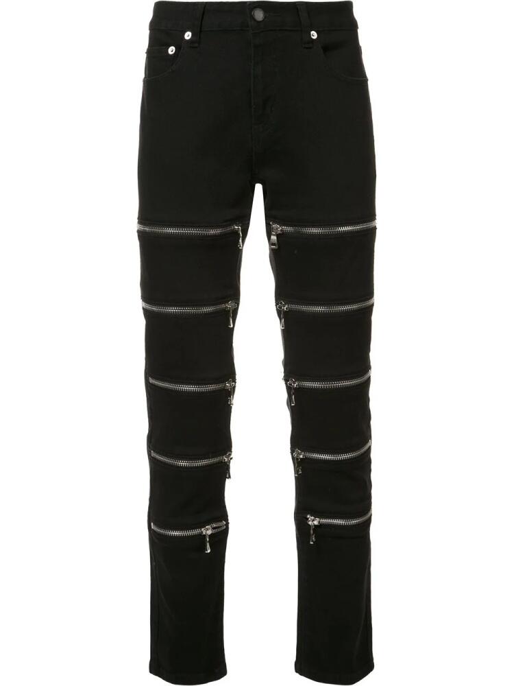 God's Masterful Children multiple zips skinny jeans - Black Cover