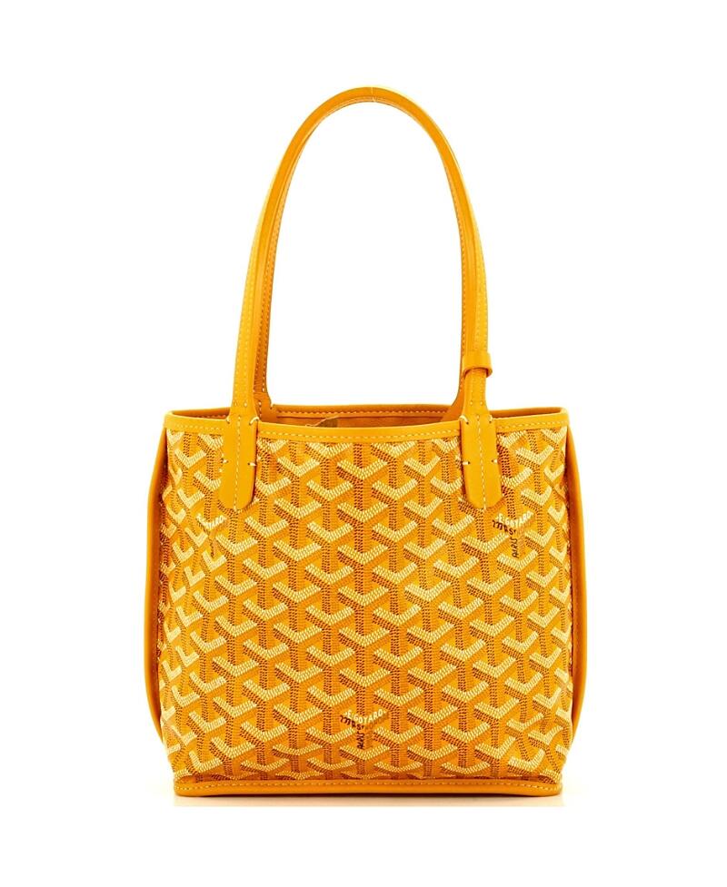 Pre-Owned Goyard Mini Anjou Reversible Tote Coated Canvas Cover