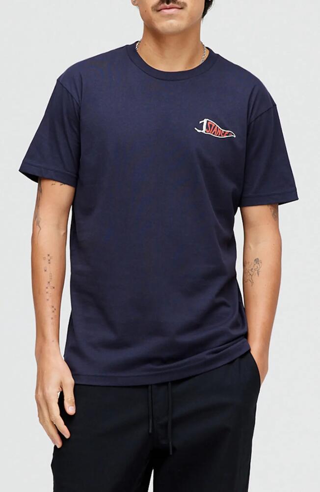 Stance Cotton Graphic T-Shirt in Navy Cover