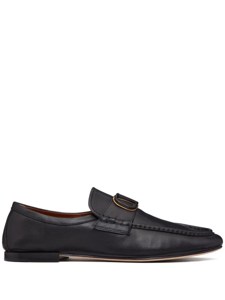 Valentino Garavani VLogo Signature leather loafers - Black Cover