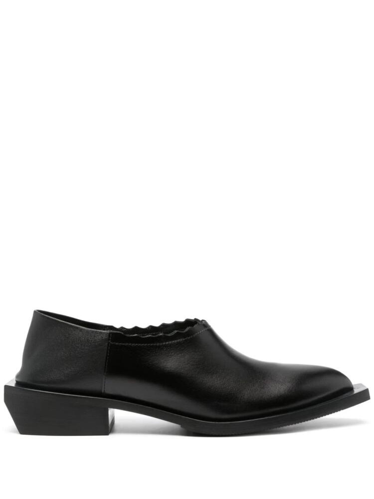 Moschino 40mm Cuban heel loafers - Black Cover