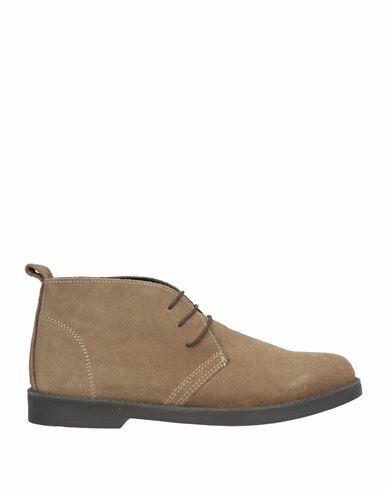 Tsd12 Man Ankle boots Khaki Soft Leather Cover