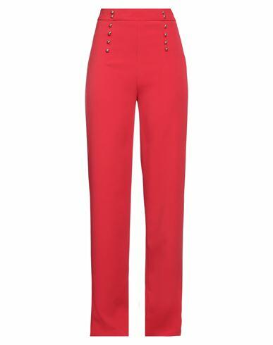 Fly Girl Woman Pants Red Polyester, Elastane Cover