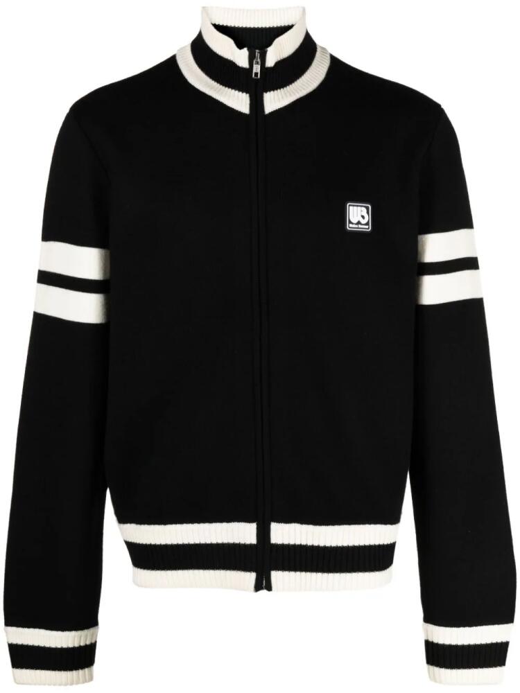 Wales Bonner Haven zip-up cardigan - Black Cover