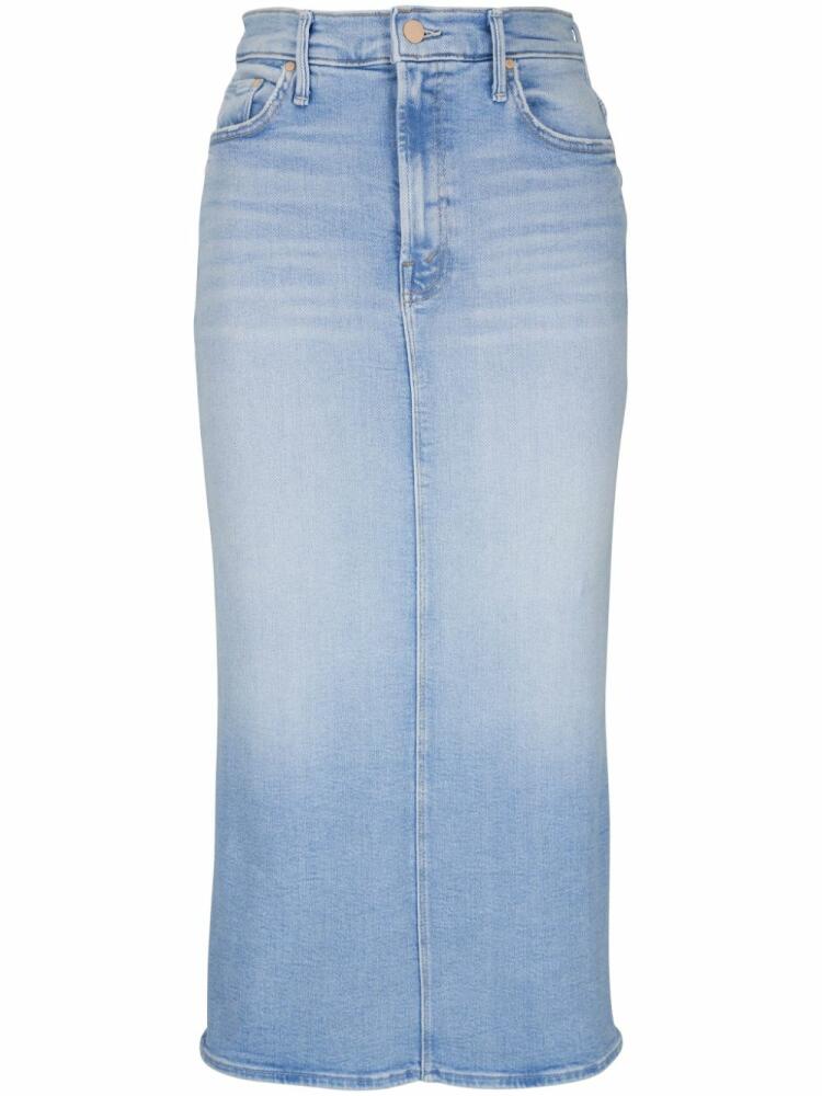 MOTHER The Pencil Pusher denim skirt - Blue Cover