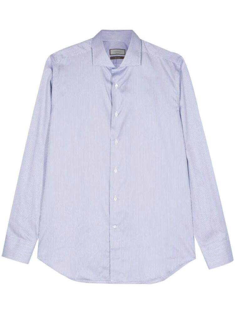 Canali striped shirt - Blue Cover