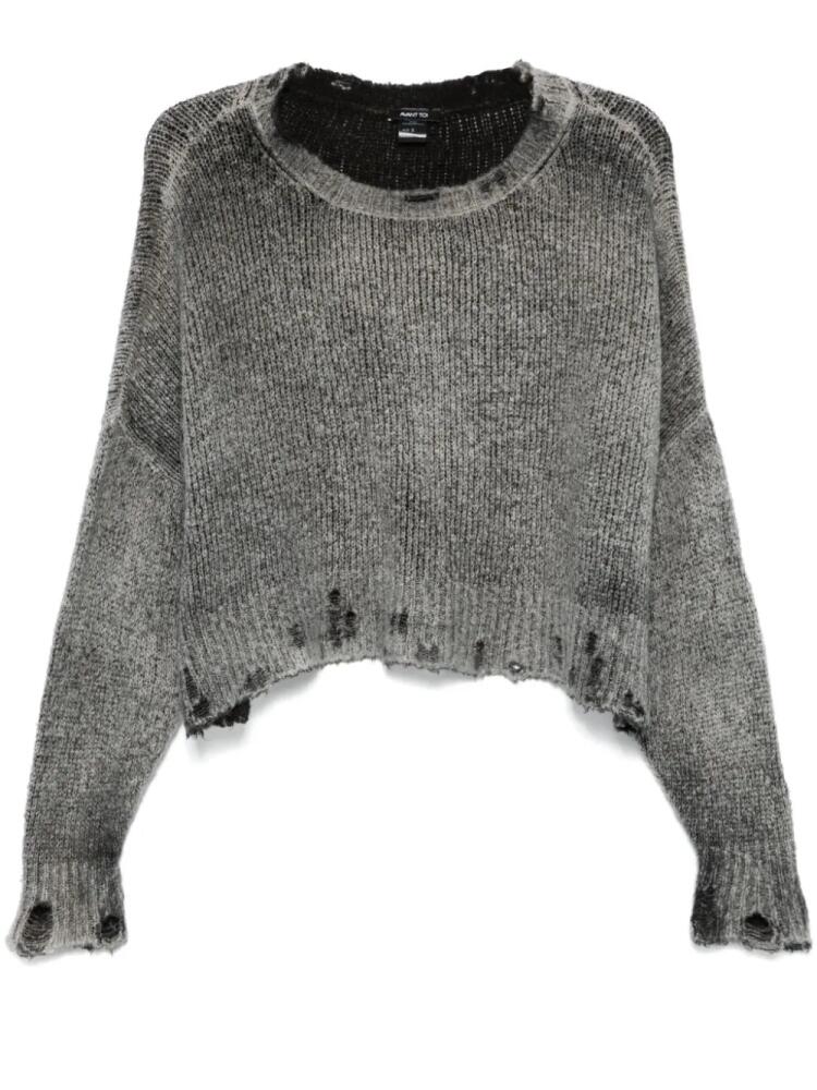 Avant Toi distressed sweater - Grey Cover