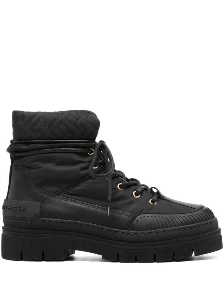 Tommy Hilfiger quilted panelled boots - Black Cover