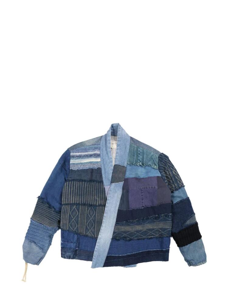 Greg Lauren Mixed Blues GL1 cropped jacket Cover