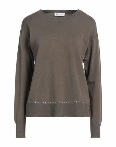 Diana Gallesi Woman Sweater Military green Viscose, Polyamide Cover