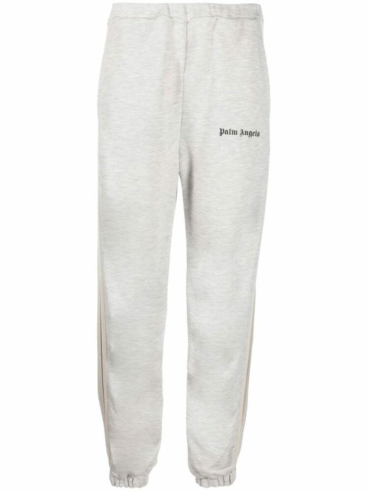 Palm Angels logo-print track pants - Grey Cover