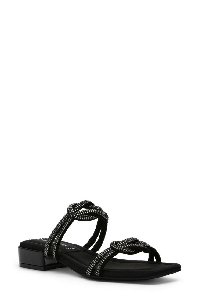 Anne Klein Liza Slide Sandal in Black Crystal Cover