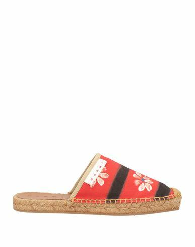 Marni Woman Espadrilles Red Textile fibers Cover