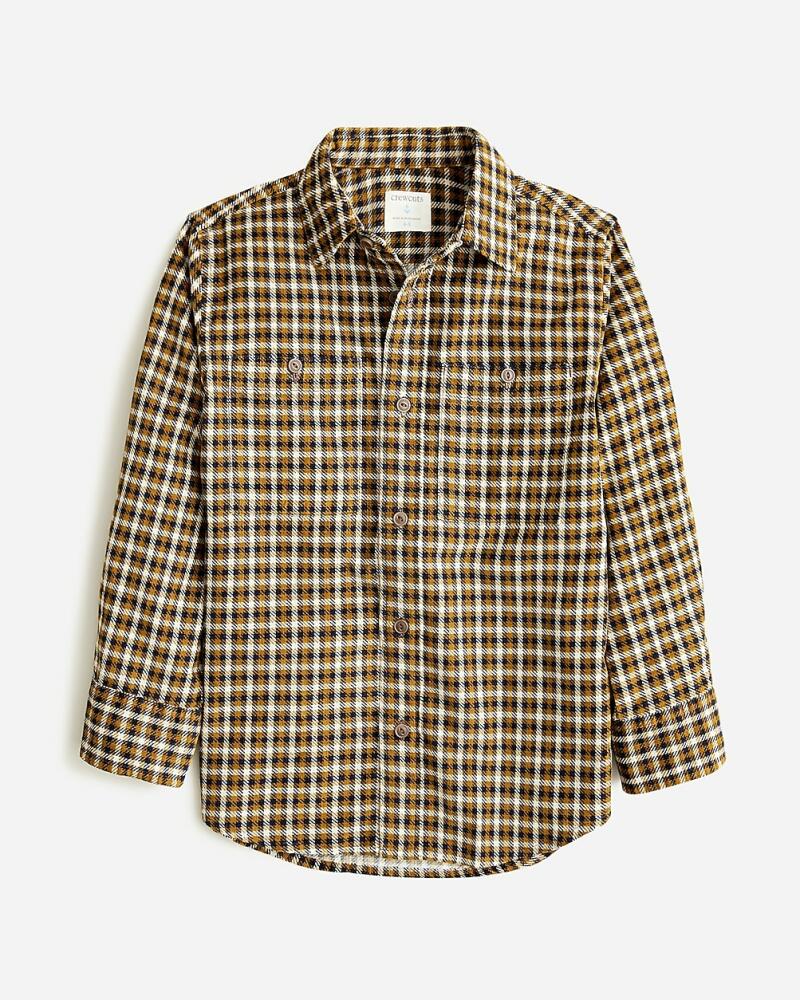 J.Crew Wide-wale corduroy shirt-jacket in plaid Cover