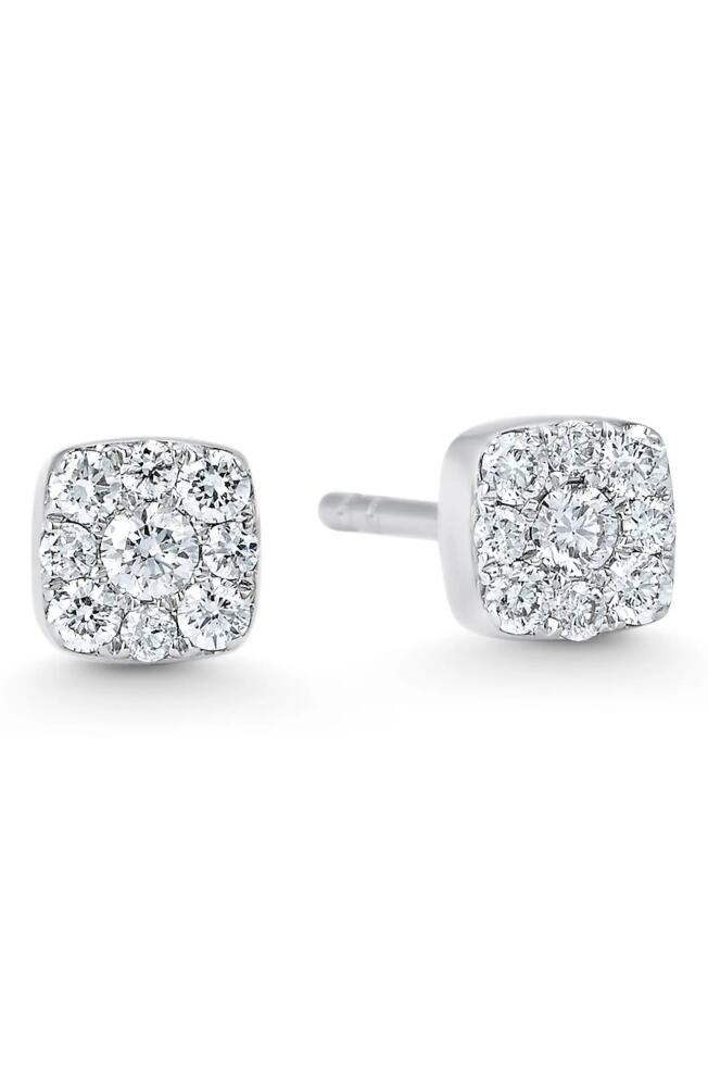 Sara Weinstock Adira Diamond Cushion Stud Earrings in White Gold Cover