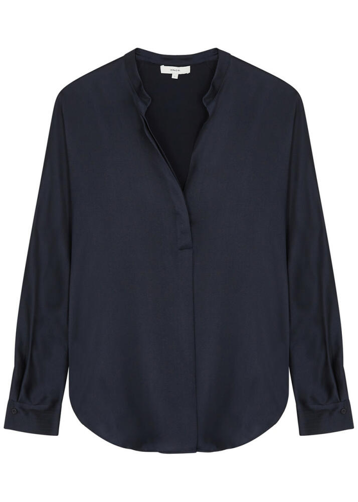 Vince Silk Blouse - Navy Cover