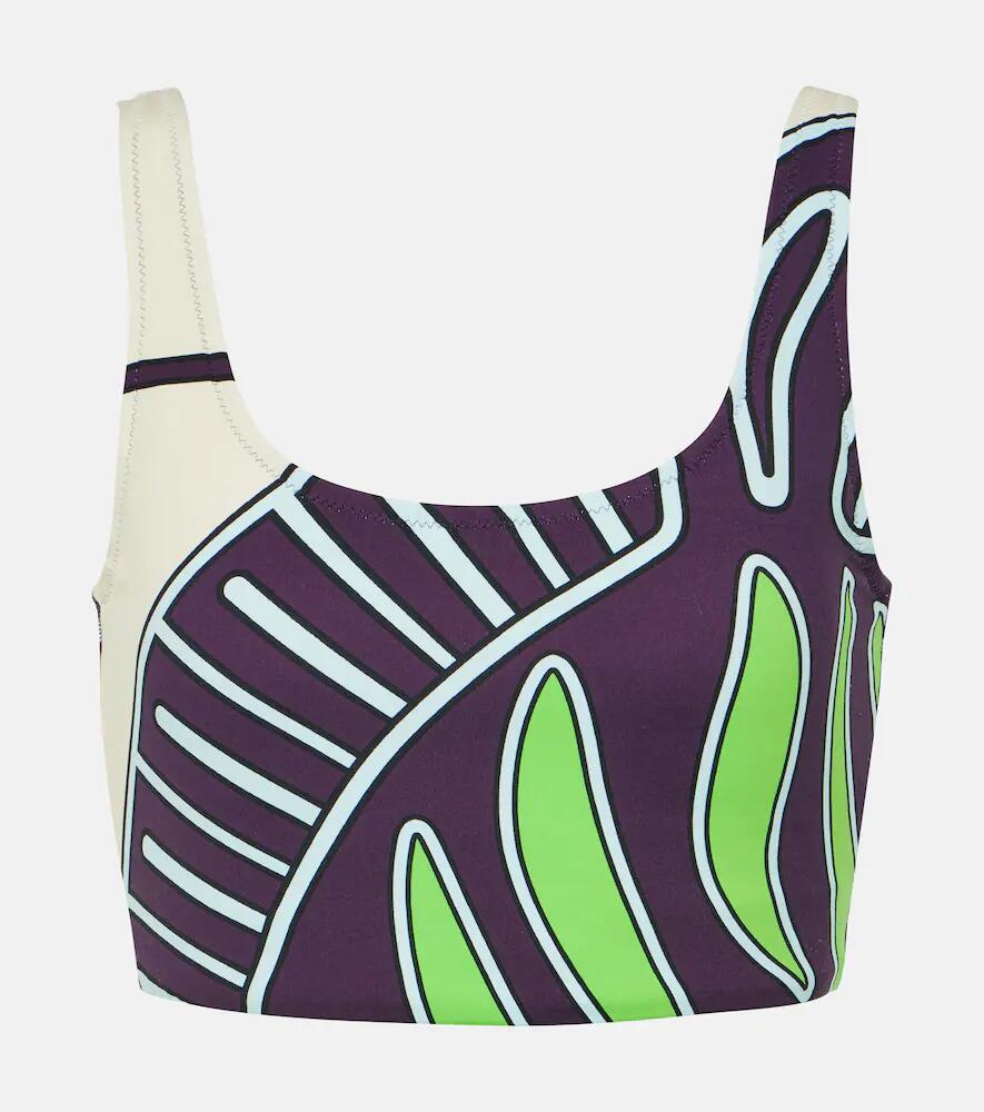 Tory Sport Zebra-printed sports bra Cover