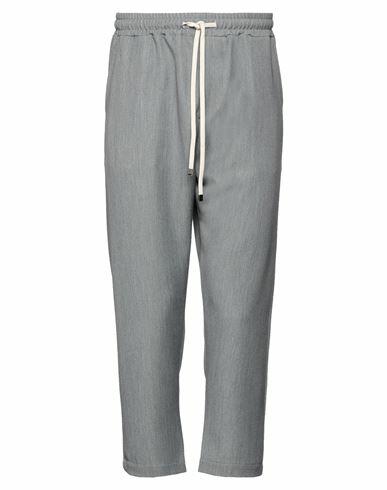 Why Not Brand Man Pants Grey Polyester, Viscose, Elastane Cover