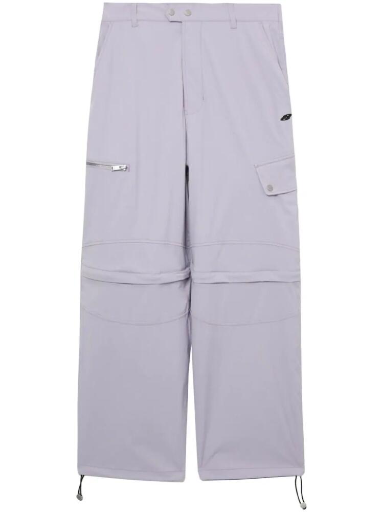 FIVE CM wide-leg cargo pants - Purple Cover