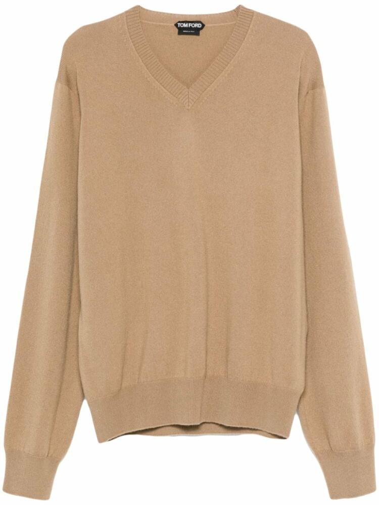 TOM FORD V-neck sweater - Brown Cover