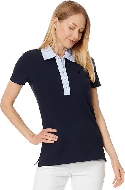 Tommy Hilfiger Cornell Trim Polo (Sky Captain) Women's Clothing Cover