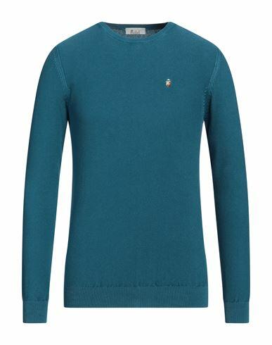 Avignon Man Sweater Deep jade Cotton Cover