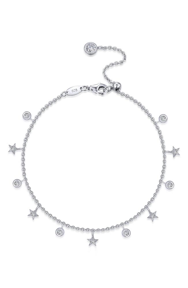 Lafonn Starfall Simulated Diamond Charm Bracelet in Silver/White Cover