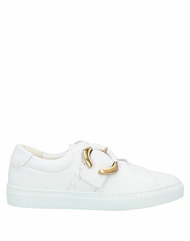 Malìparmi Woman Sneakers White Soft Leather Cover