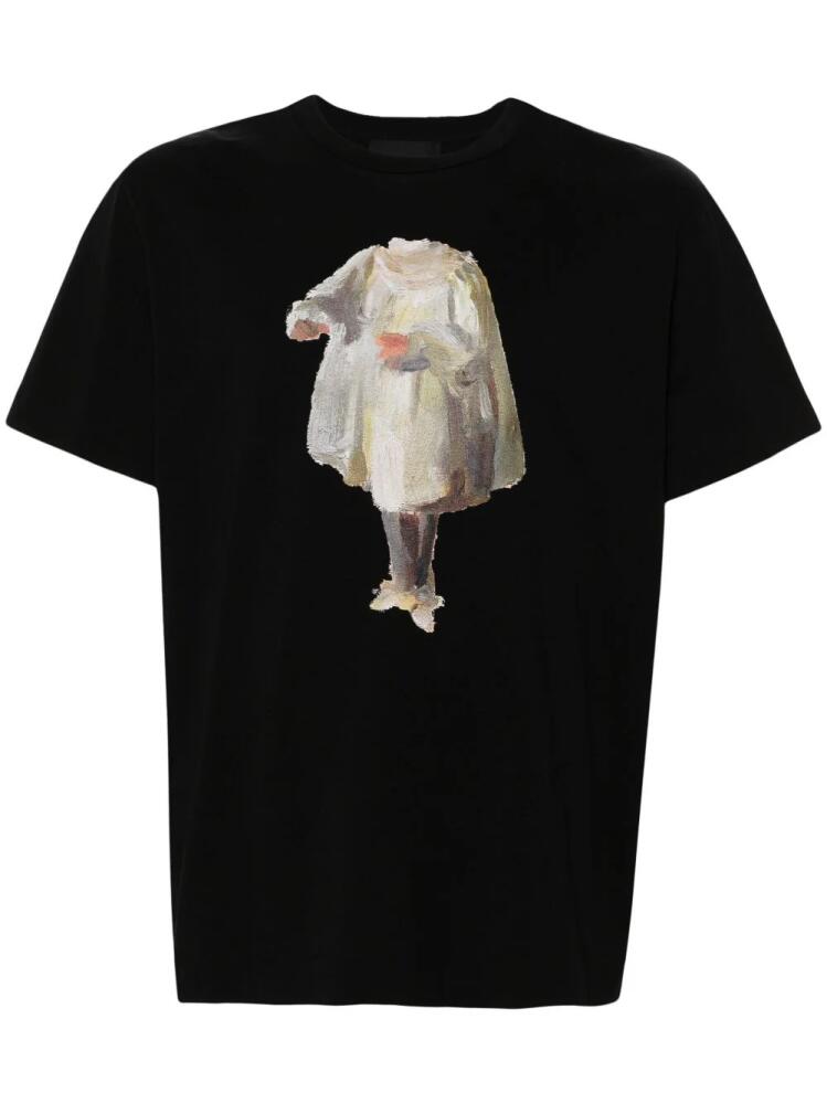 Simone Rocha Headlessly Wishful-print cotton T-shirt - Black Cover