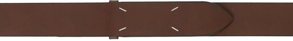 Maison Margiela Brown Four Stitches Belt Cover