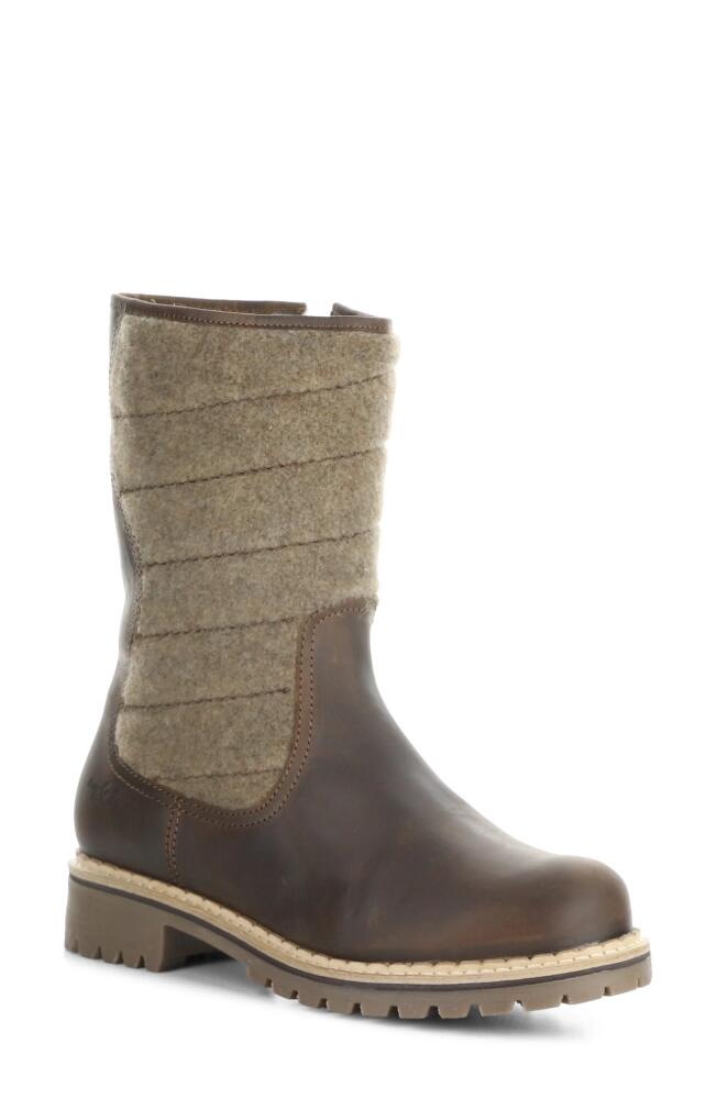 Bos. & Co. Harlyn Waterproof Boot in Camel/Beige Saddle/Tweed Cover