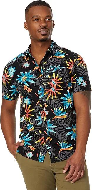 O'Neill Oasis Eco Modern Short Sleeve Woven (Black) Men's Clothing Cover